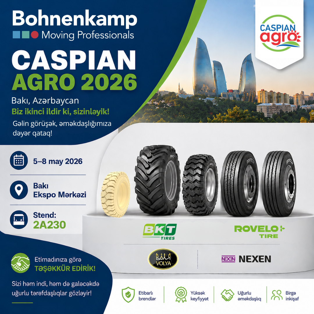 Bohnenkamp Caspian Agro 2026 sərgisində iştirak edir